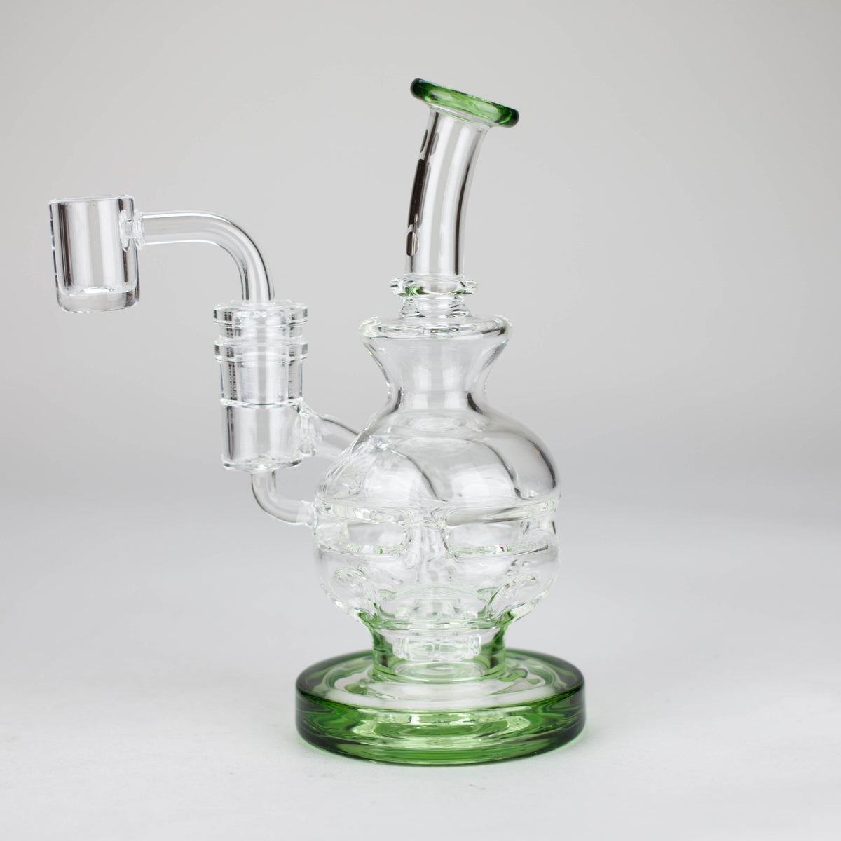 Infyniti | 6" Double Glass Recycle Rig with Shower Head Diffuser_14