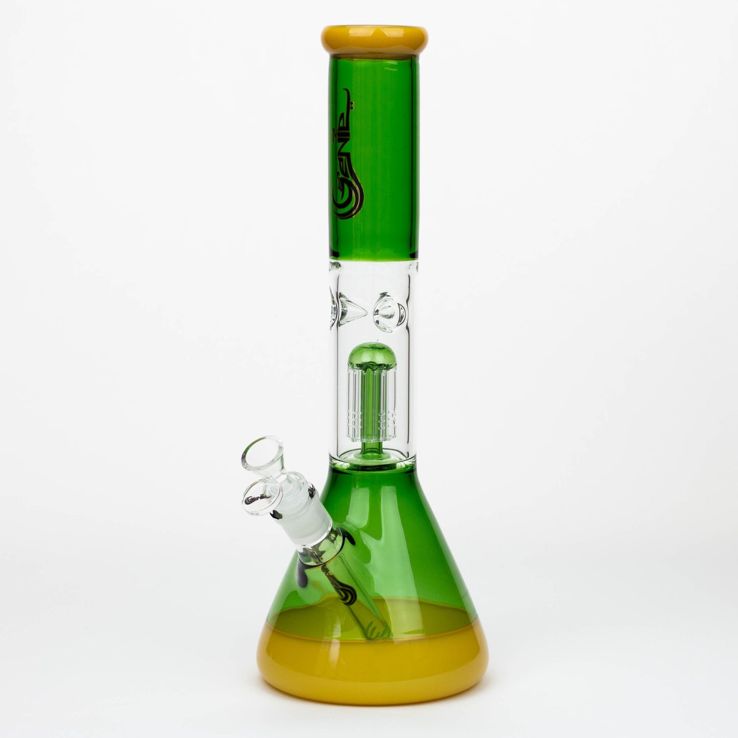 14.5" Genie - Tree Arms Two Tone Glass Water Bong_10