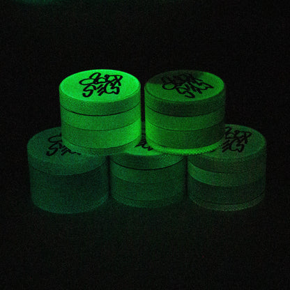 Acid Secs | 4 Piece 50mm Glow-in-the-Dark Metal Grinder_3