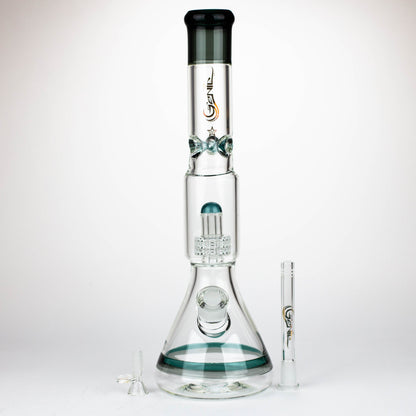 GENIE | 17" Shower Head Percolator 7mm Glass Water Bongs_6