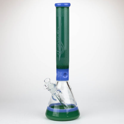Genie | 17" Sandblasted Artwork Tube 7mm Glass Water Bong_8