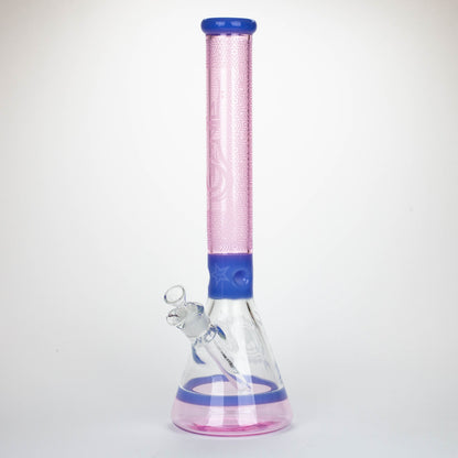 Genie | 17" Sandblasted Artwork Tube 7mm Glass Water Bong_7