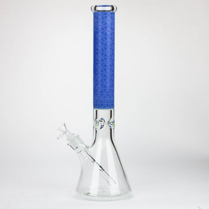 Genie | 17" Sandblasted Artwork Tube 7mm Glass Water Bong_13