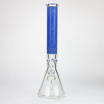 Genie | 17" Sandblasted Artwork Tube 7mm Glass Water Bong_14