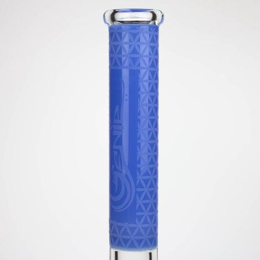 Genie | 17" Sandblasted Artwork Tube 7mm Glass Water Bong_1