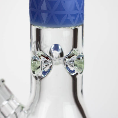 Genie | 17" Sandblasted Artwork Tube 7mm Glass Water Bong_2