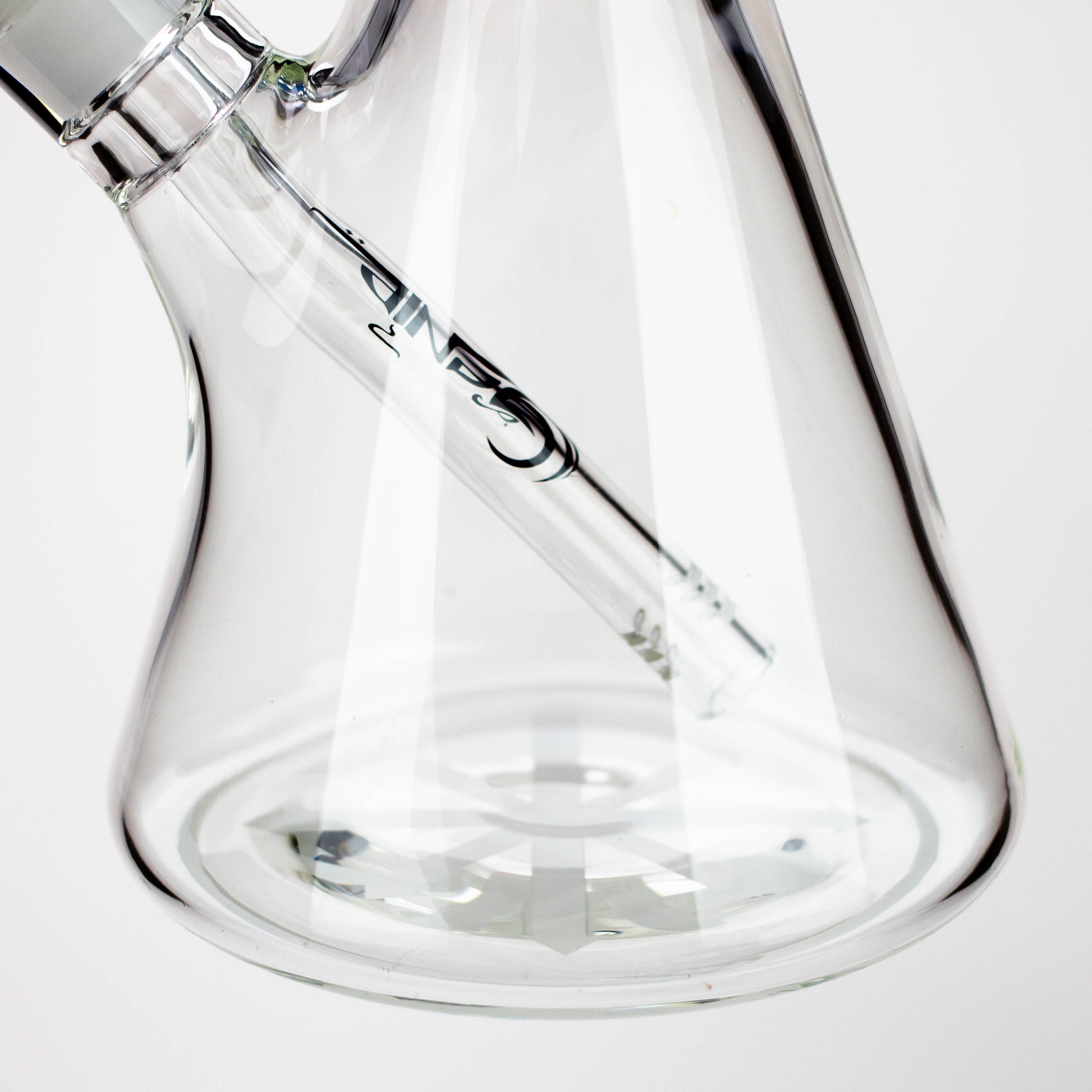 Genie | 17" Sandblasted Artwork Tube 7mm Glass Water Bong_4