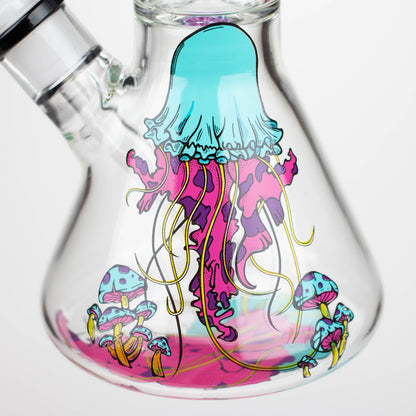 Infyniti | Untamed 14" 7 mm Classic Beaker Water Bong - Jellyfish_10