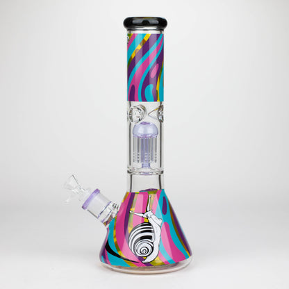 Infyniti | Untamed 14" 7 mm Classic Beaker Water Bong - Snail_4