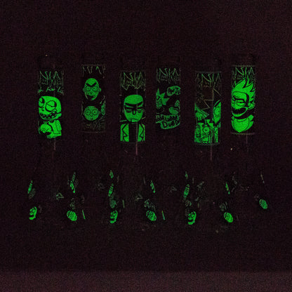 10" Cartoon Glow-in-the-Dark Glass Bong_6
