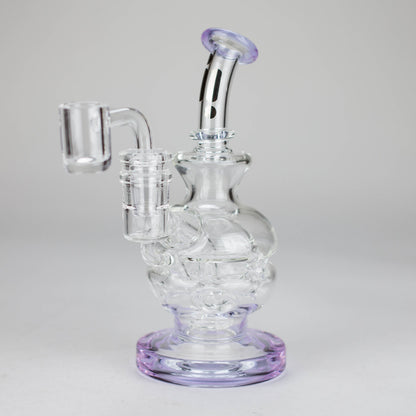 Infyniti | 6" Double Glass Recycle Rig with Shower Head Diffuser_12